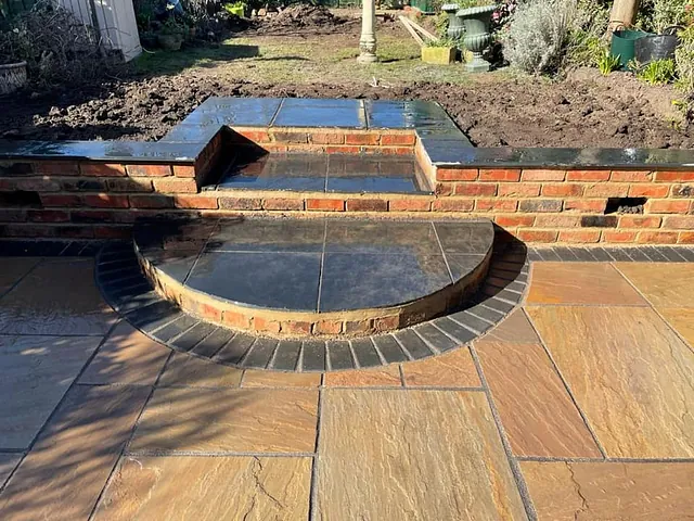 Ceramic tiled steps